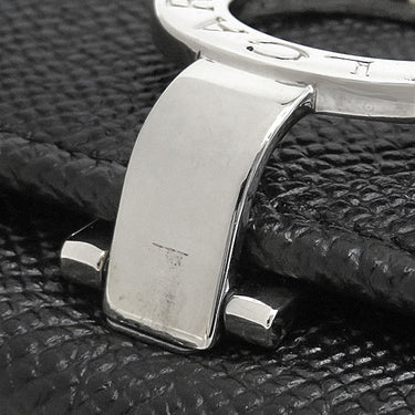 ブルガリ BVLGARI ブルガリブルガリ 30422 ブラック グレインレザー キーケース シルバー金具 黒 6連 6本