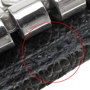 ブルガリ BVLGARI ブルガリブルガリ 30422 ブラック グレインレザー キーケース シルバー金具 黒 6連 6本