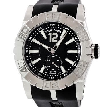 腕時計 ロジェデュブイ ROGER DUBUIS ニューイージーダイバー SED46-821-91-00/09A01/A 自動巻き メンズ OH済 黒 逆回転防止ベゼル 限定