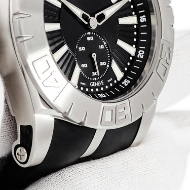 腕時計 ロジェデュブイ ROGER DUBUIS ニューイージーダイバー SED46-821-91-00/09A01/A 自動巻き メンズ OH済 黒 逆回転防止ベゼル 限定