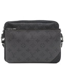 ルイヴィトン LOUIS VUITTON トリオ メッセンジャー M69443 モノグラムエクリプス レザー モノグラムエクリプス リバース キャンバス ショルダーバッグ シルバー金具 黒 グレー