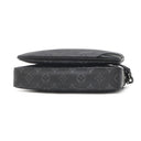 ルイヴィトン LOUIS VUITTON トリオ メッセンジャー M69443 モノグラムエクリプス レザー モノグラムエクリプス リバース キャンバス ショルダーバッグ シルバー金具 黒 グレー
