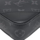 ルイヴィトン LOUIS VUITTON トリオ メッセンジャー M69443 モノグラムエクリプス レザー モノグラムエクリプス リバース キャンバス ショルダーバッグ シルバー金具 黒 グレー