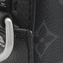 ルイヴィトン LOUIS VUITTON トリオ メッセンジャー M69443 モノグラムエクリプス レザー モノグラムエクリプス リバース キャンバス ショルダーバッグ シルバー金具 黒 グレー