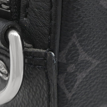 ルイヴィトン LOUIS VUITTON トリオ メッセンジャー M69443 モノグラムエクリプス レザー モノグラムエクリプス リバース キャンバス ショルダーバッグ シルバー金具 黒 グレー