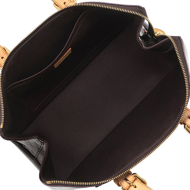 ルイヴィトン LOUIS VUITTON ローズウッド アヴェニュー M93510 アマラント モノグラムヴェルニ ハンドバッグ ゴールド金具 ショルダー