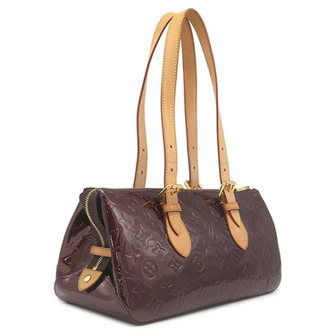 ルイヴィトン LOUIS VUITTON ローズウッド アヴェニュー M93510 アマラント モノグラムヴェルニ ハンドバッグ ゴールド金具 ショルダー