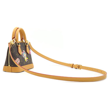 ルイヴィトン LOUIS VUITTON ナノ アルマ M12199 モノグラム×キャンディレッド モノグラムキャンバス ショルダーバッグ ゴールド金具 ヴィヴィエンヌ ホリデー コレクション