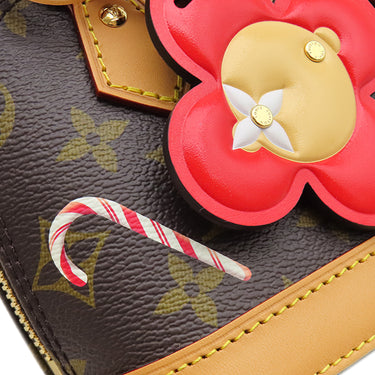 ルイヴィトン LOUIS VUITTON ナノ アルマ M12199 モノグラム×キャンディレッド モノグラムキャンバス ショルダーバッグ ゴールド金具 ヴィヴィエンヌ ホリデー コレクション