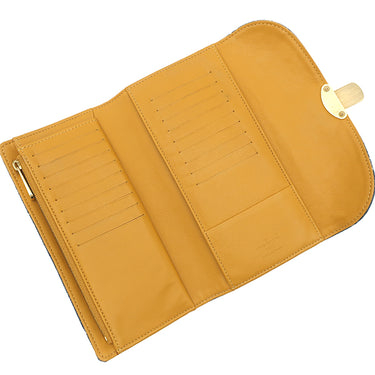ルイヴィトン LOUIS VUITTON ポルトフォイユ アメリア M95511 モノグラムデニム モノグラムデニム 長財布 ゴールド金具 三つ折り 小銭入れ