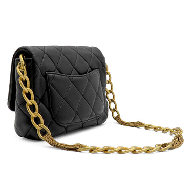 シャネル CHANEL マトラッセ 20 チェーンショルダー AS4231 ブラック カーフ ショルダーバッグ ゴールド金具 ココマーク