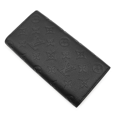 ルイヴィトン LOUIS VUITTON ポルトフォイユ サラ M82257 ノワール モノグラムアンプラント 長財布 ゴールド金具 エンヴェロップ型 フラップ