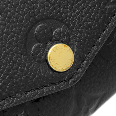 ルイヴィトン LOUIS VUITTON ポルトフォイユ サラ M82257 ノワール モノグラムアンプラント 長財布 ゴールド金具 エンヴェロップ型 フラップ