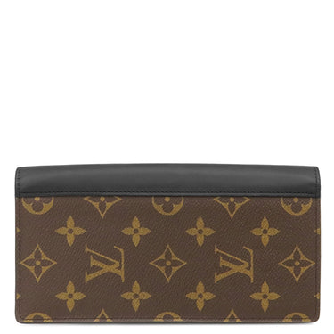 ルイヴィトン LOUIS VUITTON ポルトフォイユ ブラザ M69410 モノグラムマカサー モノグラムマカサー 長財布 シルバー金具 茶 黒 二つ折り財布