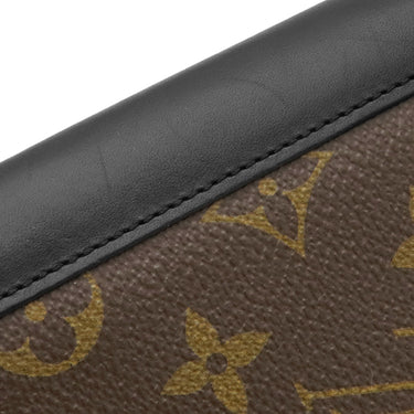 ルイヴィトン LOUIS VUITTON ポルトフォイユ ブラザ M69410 モノグラムマカサー モノグラムマカサー 長財布 シルバー金具 茶 黒 二つ折り財布