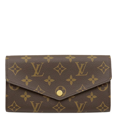 ルイヴィトン LOUIS VUITTON ポルトフォイユ サラ M62235 ローズ バレリーヌ モノグラムキャンバス 長財布 ゴールド金具 茶 ピンク 小銭入れ