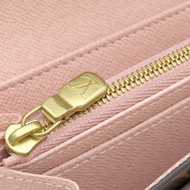 ルイヴィトン LOUIS VUITTON ポルトフォイユ サラ M62235 ローズ バレリーヌ モノグラムキャンバス 長財布 ゴールド金具 茶 ピンク 小銭入れ