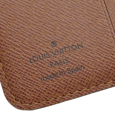 ルイヴィトン LOUIS VUITTON コンパクトジップ M61667 モノグラム モノグラムキャンバス 二つ折り財布 ゴールド金具 茶