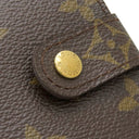 ルイヴィトン LOUIS VUITTON コンパクトジップ M61667 モノグラム モノグラムキャンバス 二つ折り財布 ゴールド金具 茶