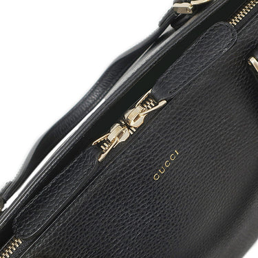 グッチ GUCCI インターロッキングG トート 388558 ブラック レザー 2WAYバッグ ゴールド金具 黒 ハンドバッグ ショルダー