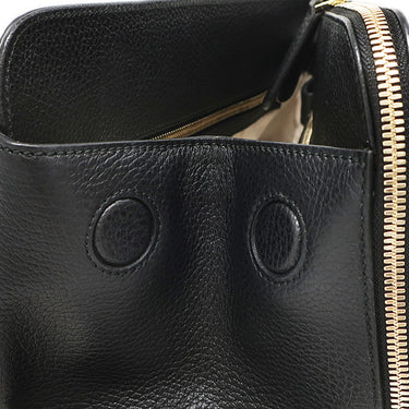 グッチ GUCCI インターロッキングG トート 388558 ブラック レザー 2WAYバッグ ゴールド金具 黒 ハンドバッグ ショルダー