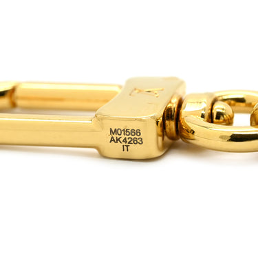 ルイヴィトン LOUIS VUITTON マイクロチャーム LVアイコニック M01566 ゴールド GP ラインストーン バッグチャーム キーホルダー フラワーモチーフ