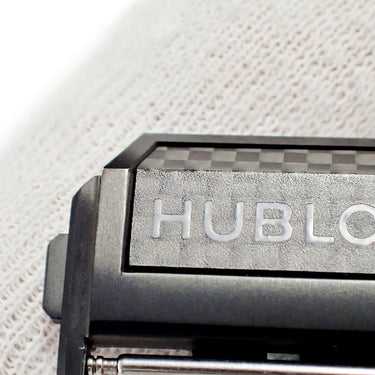 ウブロ HUBLOT 純正 Dバックル ブラック チタン カーボン 腕時計パーツ バックル クラスプ 22mm幅対応 チタン チタニウム カーボン ブラック PVD コーティング