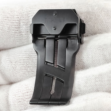 ウブロ HUBLOT 純正 Dバックル ブラック チタン カーボン 腕時計パーツ バックル クラスプ 22mm幅対応 チタン チタニウム カーボン ブラック PVD コーティング