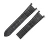 カルティエ Cartier 純正 パシャ 41mm用 クロコバンド グレー クロコダイル 腕時計パーツ 未使用 ベルト Dバックル用 本革 替え 21ｍｍ グレー バネ棒/金具付き