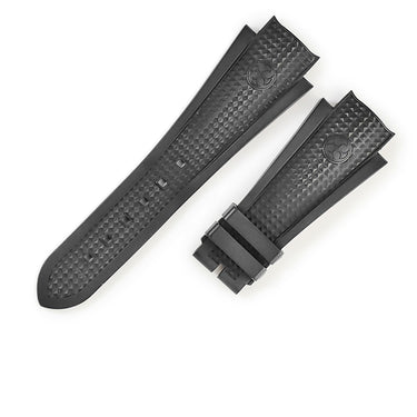 ハリーウィンストン Harry Winston 純正 オーシャン用 ラバーバンド ブラック ラバー 腕時計パーツ 替え ベルト ストラップ 交換 28ｍｍ ブラック 黒