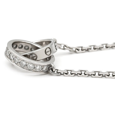 カルティエ Cartier ベビーラブ B7013700 ホワイトゴールド K18WG ダイヤモンド ネックレス K18 18K 18金 Au750 WG ダイヤモンド ダイヤ