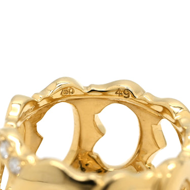 カルティエ Cartier C ドゥ カルティエ ダイヤ イエローゴールド K18YG ダイヤモンド #49(JP9) リング 指輪 750 18K YG 9号