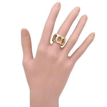カルティエ Cartier C ドゥ カルティエ ダイヤ イエローゴールド K18YG ダイヤモンド #49(JP9) リング 指輪 750 18K YG 9号