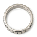 ブシュロン BOUCHERON キャトル クル ド パリ ホワイトゴールド K18WG リング 指輪 Au750 18K 18金 2ロウ 2連 ポワント ド ディアマン 8.5号
