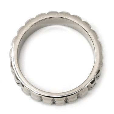 ブシュロン BOUCHERON キャトル クル ド パリ ホワイトゴールド K18WG リング 指輪 Au750 18K 18金 2ロウ 2連 ポワント ド ディアマン 8.5号