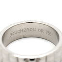ブシュロン BOUCHERON キャトル クル ド パリ ホワイトゴールド K18WG リング 指輪 Au750 18K 18金 2ロウ 2連 ポワント ド ディアマン 8.5号