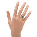 ブシュロン BOUCHERON キャトル クル ド パリ ホワイトゴールド K18WG リング 指輪 Au750 18K 18金 2ロウ 2連 ポワント ド ディアマン 8.5号