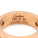 カルティエ Cartier ラブリング ハーフダイヤ B4087500 ピンクゴールド K18PG ダイヤモンド #50(JP10) リング 指輪 クラシックモデル LOVE Ring 750 18K 3粒 10号