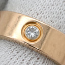 カルティエ Cartier ラブリング ハーフダイヤ B4087500 ピンクゴールド K18PG ダイヤモンド #50(JP10) リング 指輪 クラシックモデル LOVE Ring 750 18K 3粒 10号