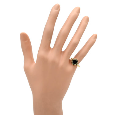 ブルガリ BVLGARI ブルガリブルガリ フリップ ブラック×イエローゴールド K18YG オニキス 珊瑚 リング 指輪 Au750 18K オニキス 珊瑚 12.5号