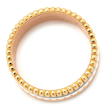 ブシュロン BOUCHERON キャトル ホワイト スモール JRG01596 イエローゴールド×ピンクゴールド×ホワイトゴールド K18YG K18PG K18WG セラミック #T56 リング 指輪 3カラー 18K 750 YG PG WG 15.5号