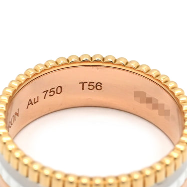 ブシュロン BOUCHERON キャトル ホワイト スモール JRG01596 イエローゴールド×ピンクゴールド×ホワイトゴールド K18YG K18PG K18WG セラミック #T56 リング 指輪 3カラー 18K 750 YG PG WG 15.5号