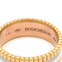 ブシュロン BOUCHERON キャトル ホワイト スモール JRG01596 イエローゴールド×ピンクゴールド×ホワイトゴールド K18YG K18PG K18WG セラミック #T56 リング 指輪 3カラー 18K 750 YG PG WG 15.5号