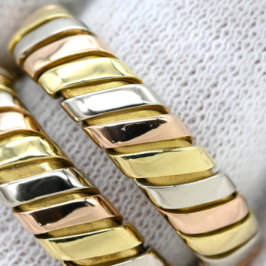 ブルガリ BVLGARI トゥボガス イエローゴールド×ピンクゴールド×ホワイトゴールド K18YG K18PG K18WG リング 指輪 3カラー 3ゴールド 750 18K 18金 13号