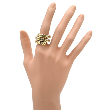 ブルガリ BVLGARI トゥボガス イエローゴールド×ピンクゴールド×ホワイトゴールド K18YG K18PG K18WG リング 指輪 3カラー 3ゴールド 750 18K 18金 13号