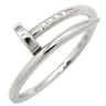 カルティエ Cartier ジュストアンクル スモール B4226000 ホワイトゴールド K18WG #52(JP12) リング 指輪 750 JUSTE UN CLOU 釘 12号