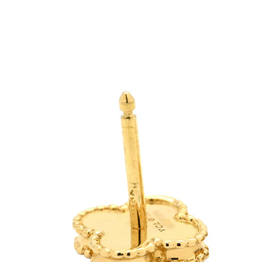 ヴァンクリーフアーペル Van Cleef & Arpels スウィート アルハンブラ VCARA44800 パールホワイト×イエローゴールド K18YG マザーオブパール ピアス 750 18K 18金 マザーオブパール