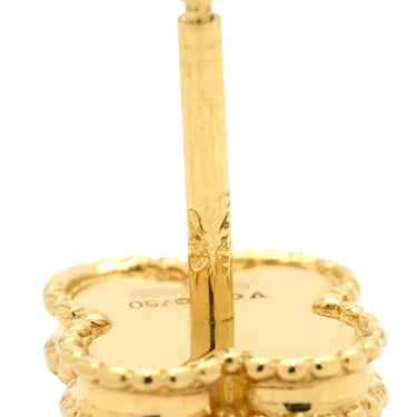 ヴァンクリーフアーペル Van Cleef & Arpels スウィート アルハンブラ VCARA44800 パールホワイト×イエローゴールド K18YG マザーオブパール ピアス 750 18K 18金 マザーオブパール