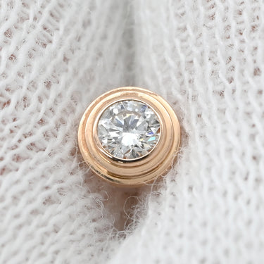 カルティエ Cartier ダムール ダイヤモンド B8301214 ピンクゴールド K18PG ダイヤモンド ピアス K18PG ローズ RG Au750 18K 18金 1P 1石 1粒