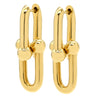 ティファニー Tiffany & Co ハードウェア ミディアムリンク イエローゴールド K18YG ピアス T&Co. Au750 18K 18金 ゲージリンク